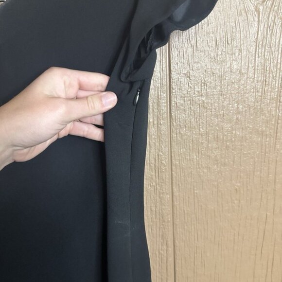 Warren Petites New York Black Dress Size 8 Petite Jewels Knee Length Formal - Picture 3 of 8